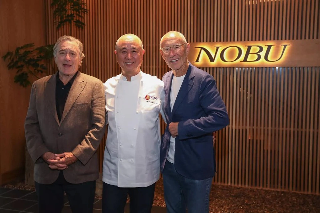 Các nhà sáng lập Nobu: Robert De Niro - Nobu Matsuhisa - Meir Teper (từ trái qua)